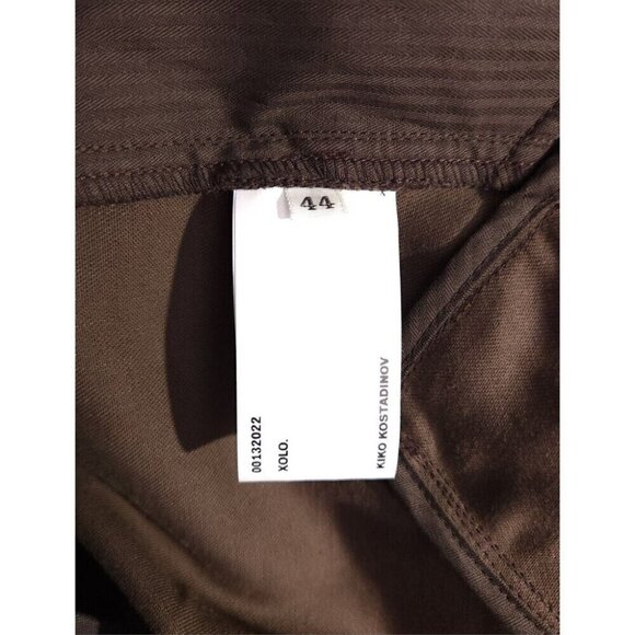 Kiko Kostadinov Valakas Cargo Pants 44 XS Brown Knit Cuff New - Picture 12 of 14